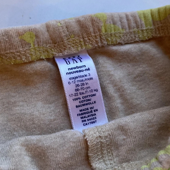 Baby Gap Neon Duck Harem Pants‎ Sweatpants 6-12 Months - Picture 3 of 5